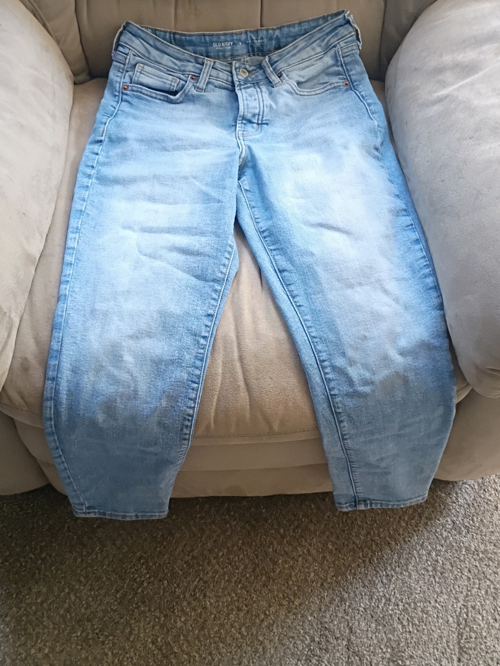 Old Navy High-Rise O.G. Straight Extra Stretch Jeans - Size 6
